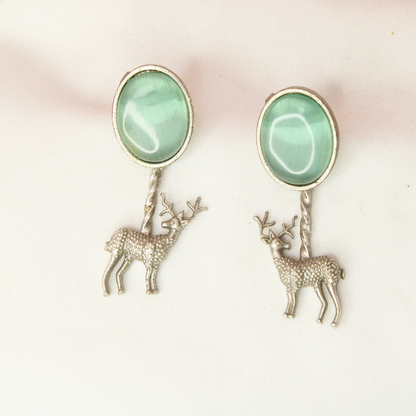 SILVER LOOK ALIKE DEER HASLI-MINT