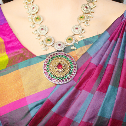 CHAKRA RAJWADI DUAL-TONE NECKLACE SET