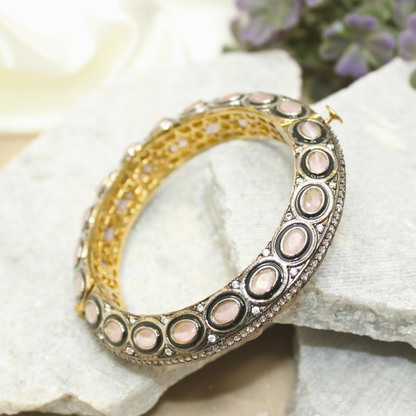 ZIRCON KADA GOLD PLATED-PEACH