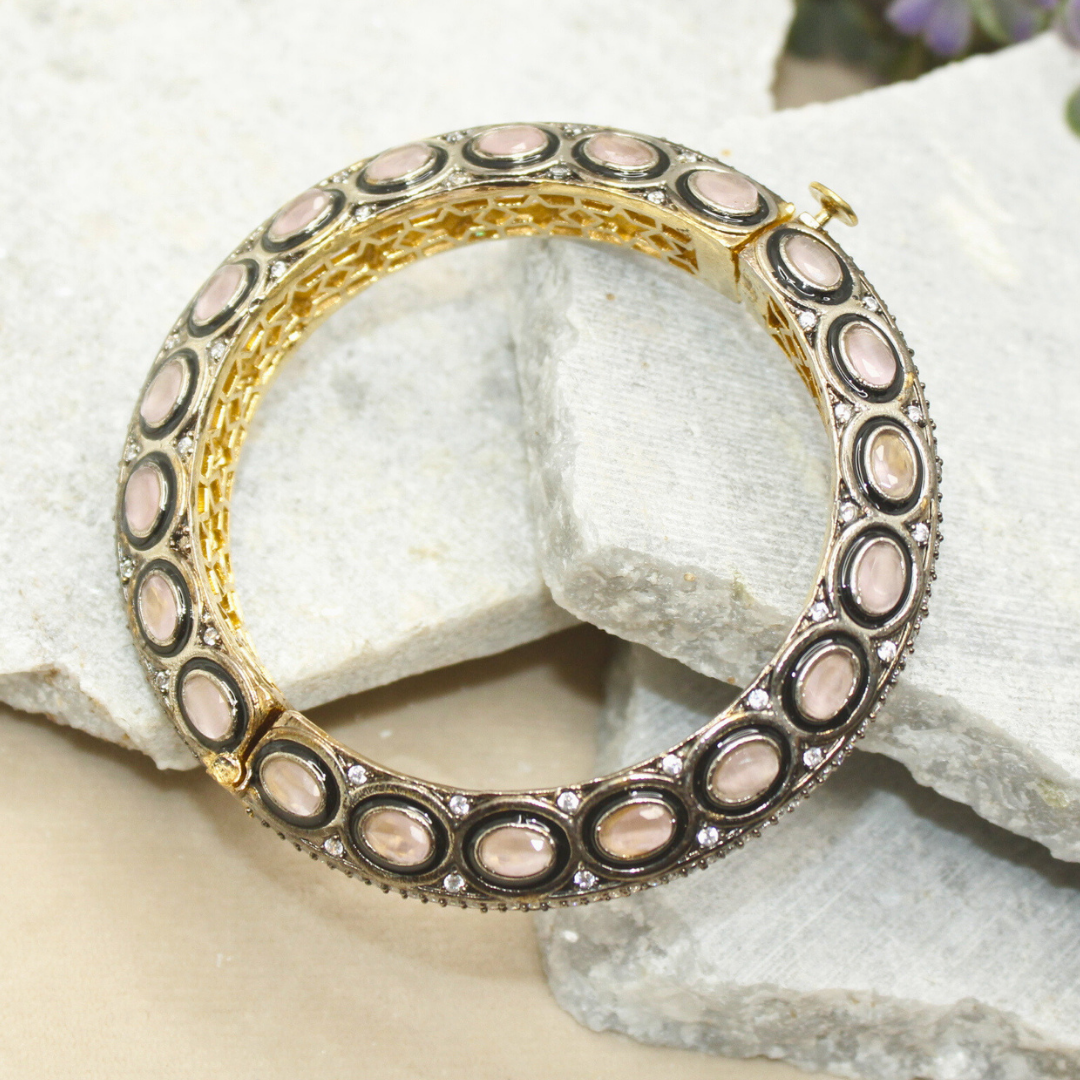 ZIRCON KADA GOLD PLATED-PEACH