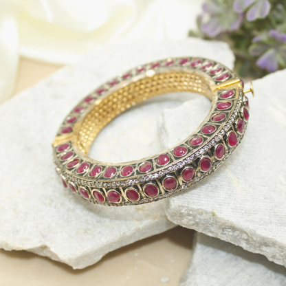 ZIRCON KADA GOLD PLATED-RED