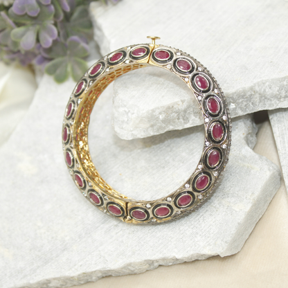 ZIRCON KADA GOLD PLATED-RED