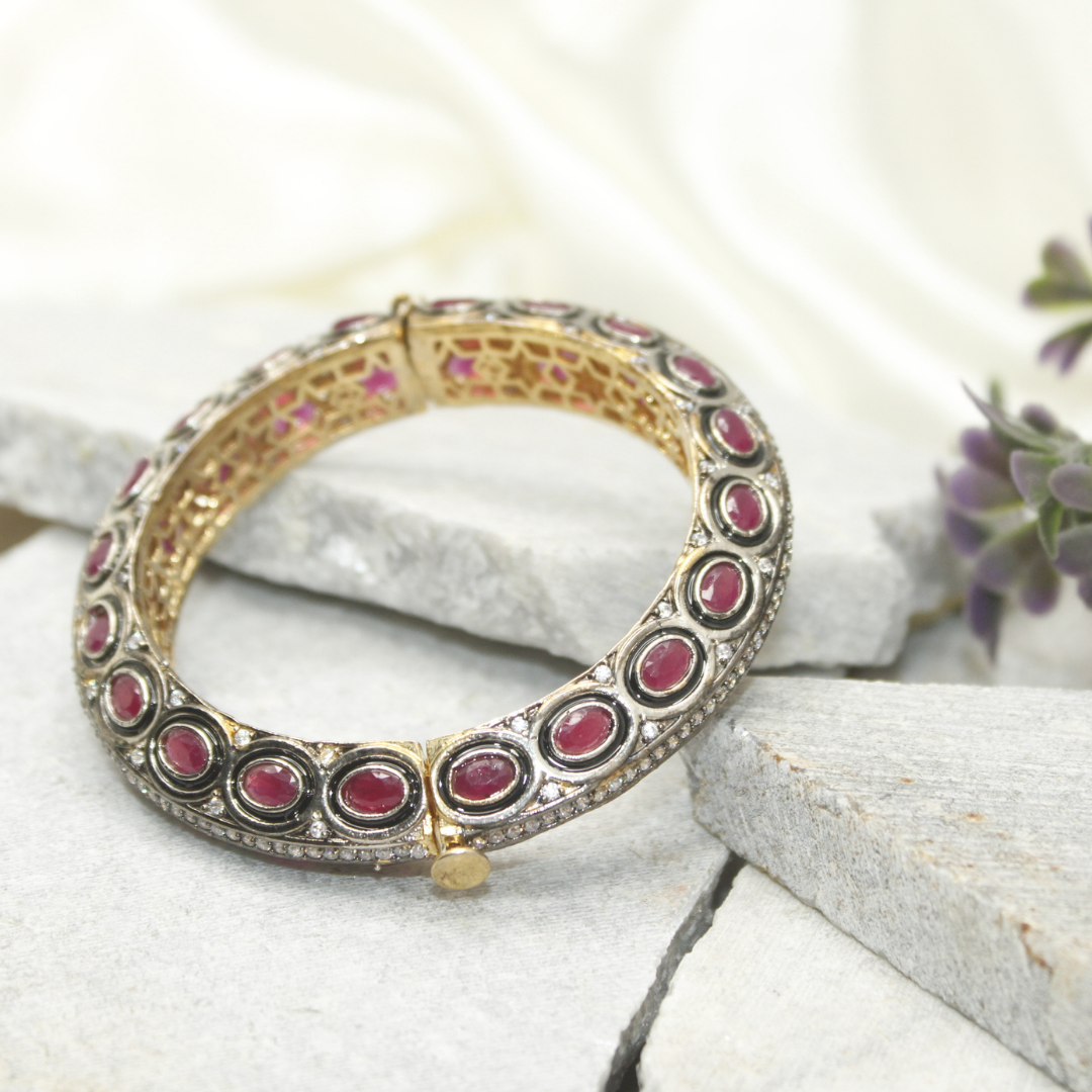 ZIRCON KADA GOLD PLATED-RED