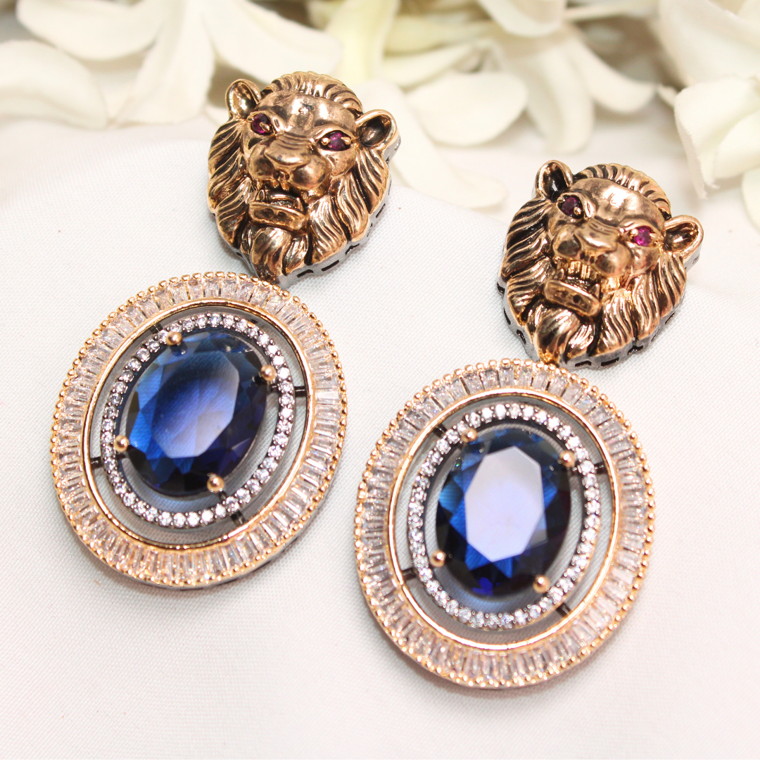 SABYASANCHI INSPIRED SINGLE STONE EARRING