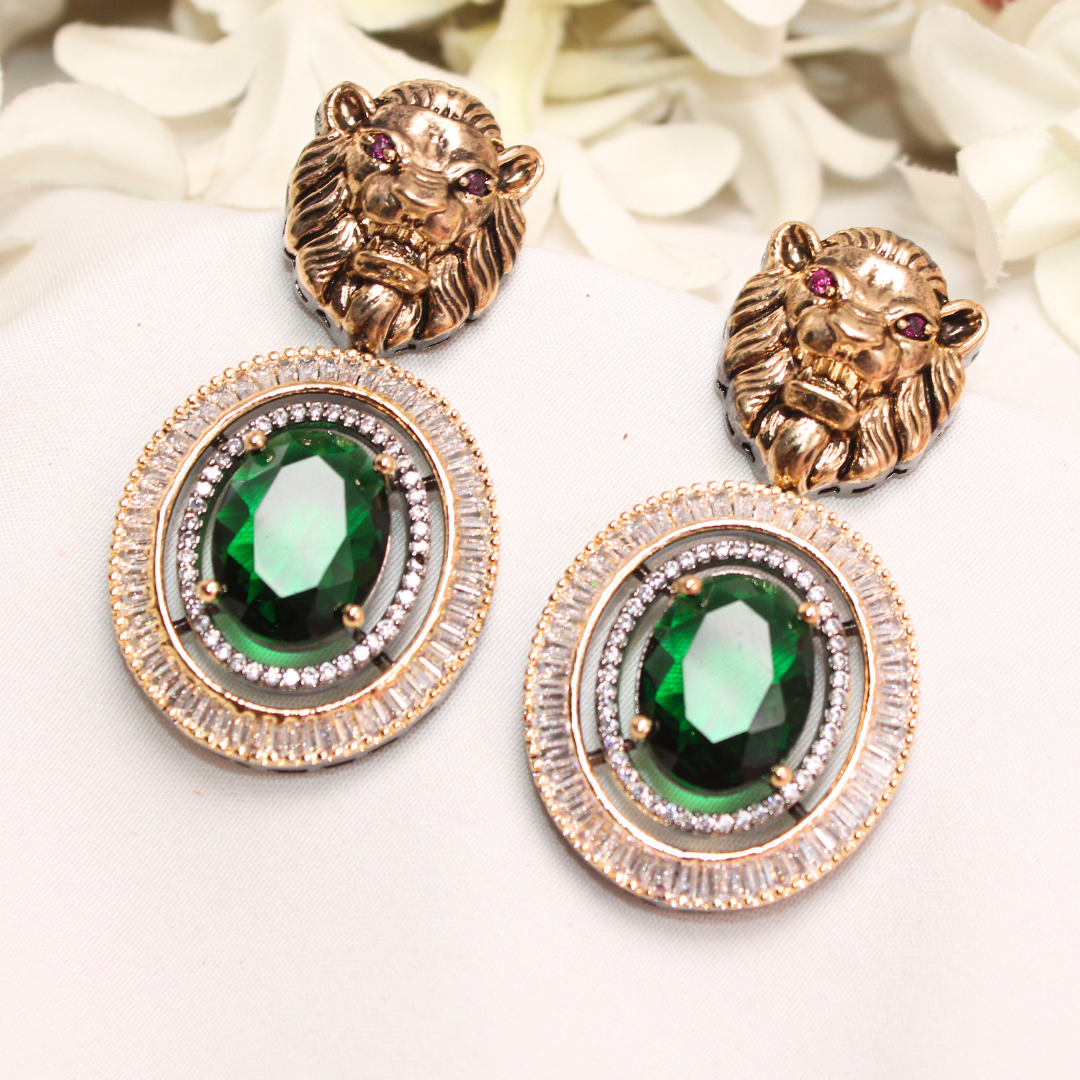 SABYASANCHI INSPIRED SINGLE STONE EARRING