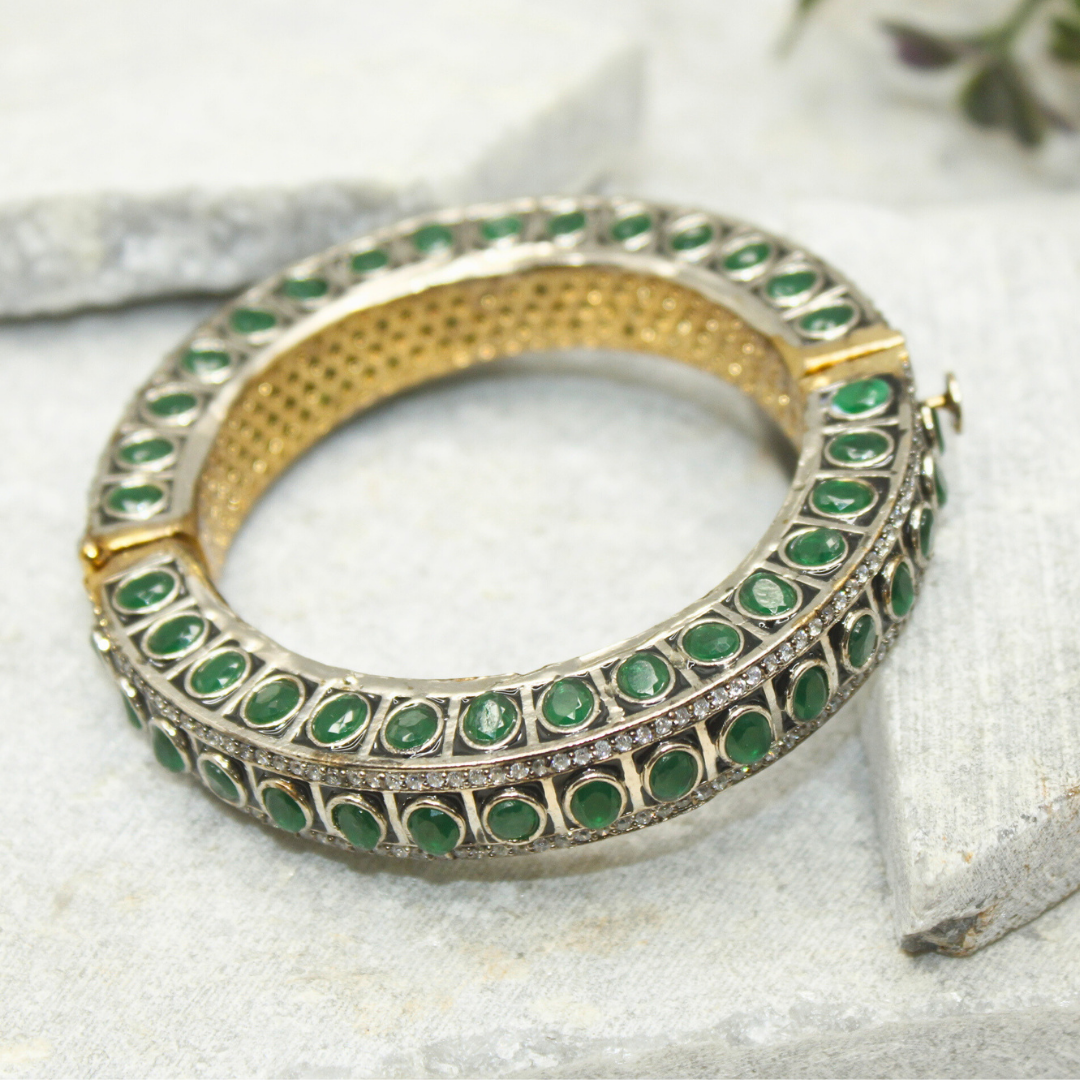 ZIRCON KADA GOLD PLATED-GREEN