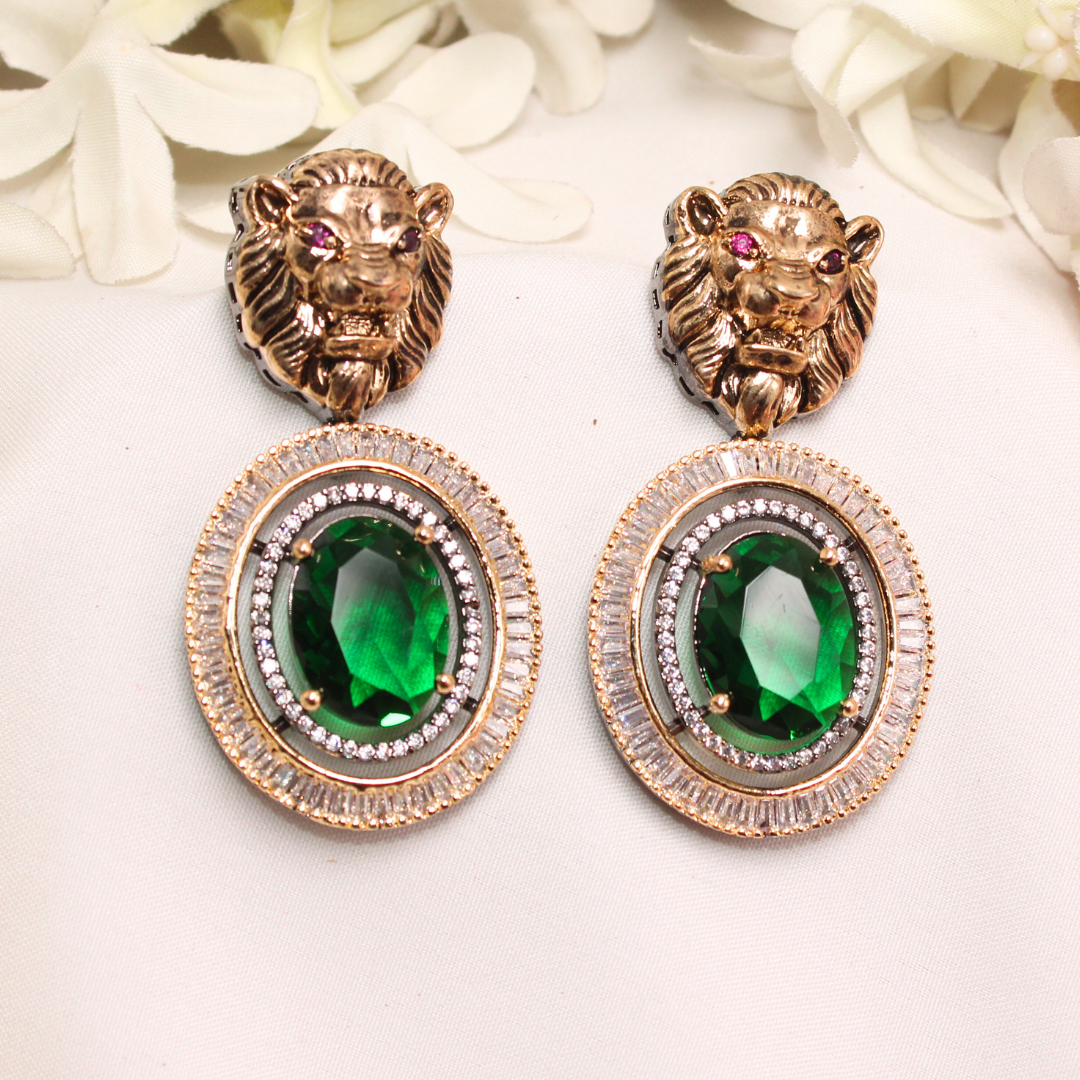 SABYASANCHI INSPIRED SINGLE STONE EARRING