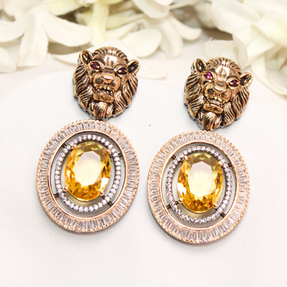 SABYASANCHI INSPIRED SINGLE STONE EARRING