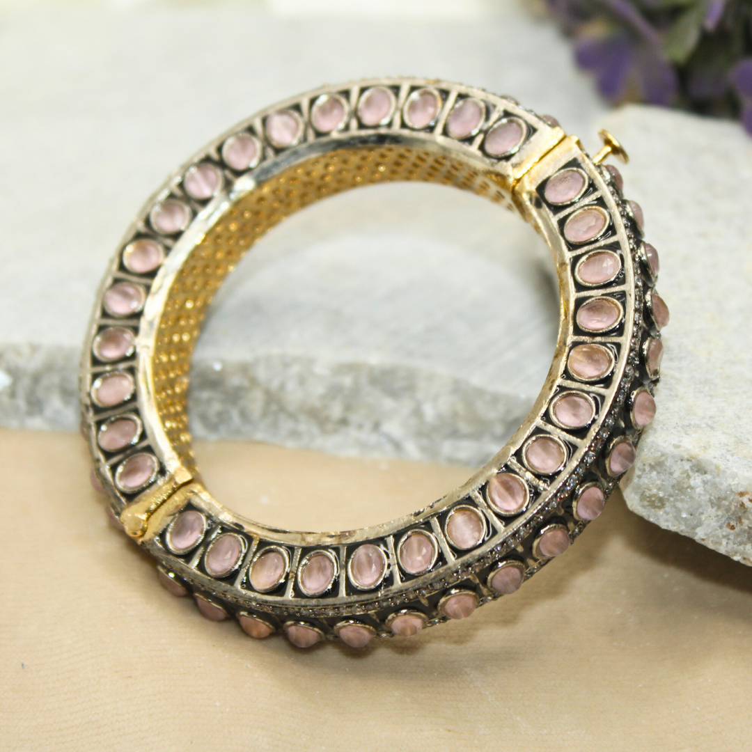 ZIRCON KADA GOLD PLATED-PEACH