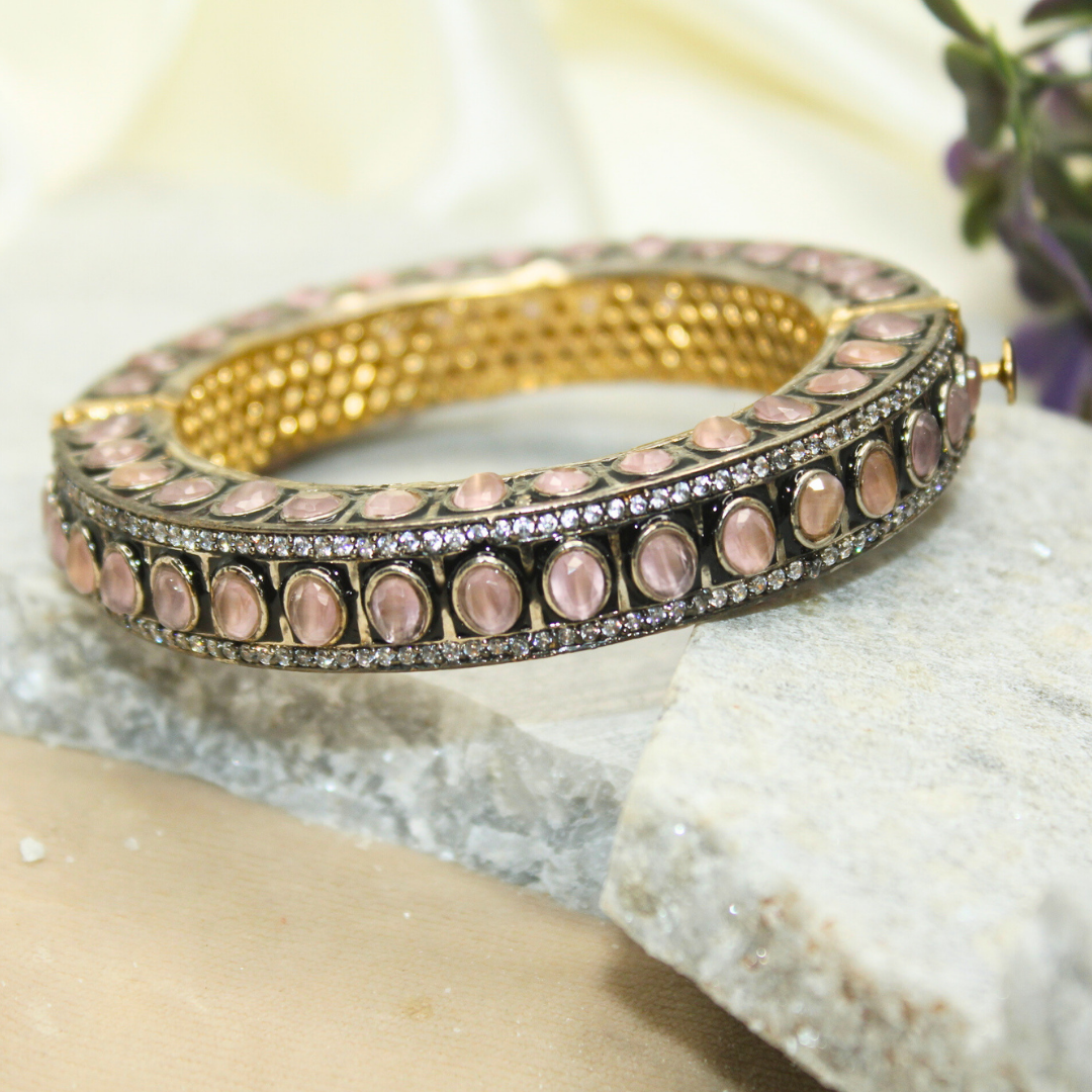 ZIRCON KADA GOLD PLATED-PEACH