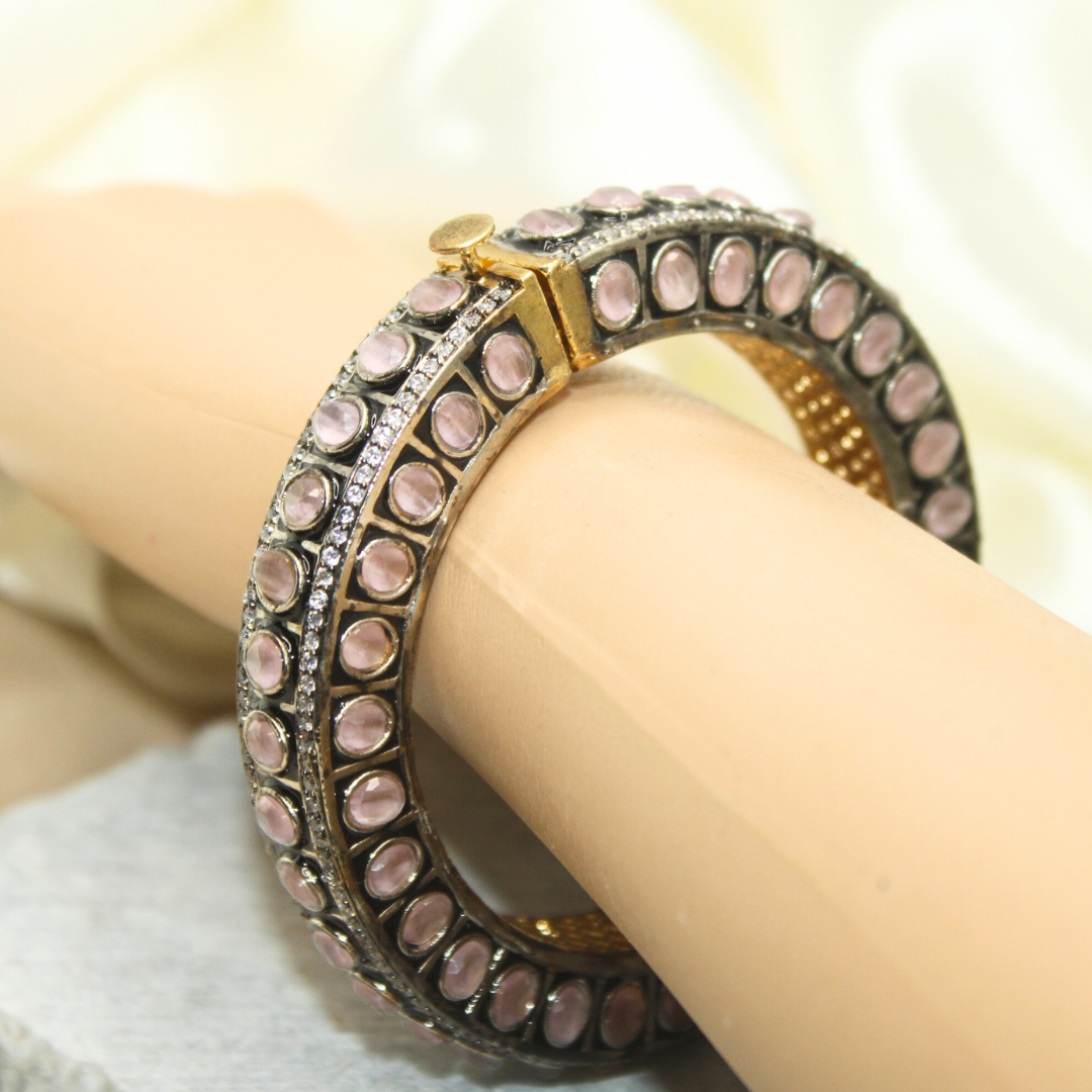 ZIRCON KADA GOLD PLATED-PEACH