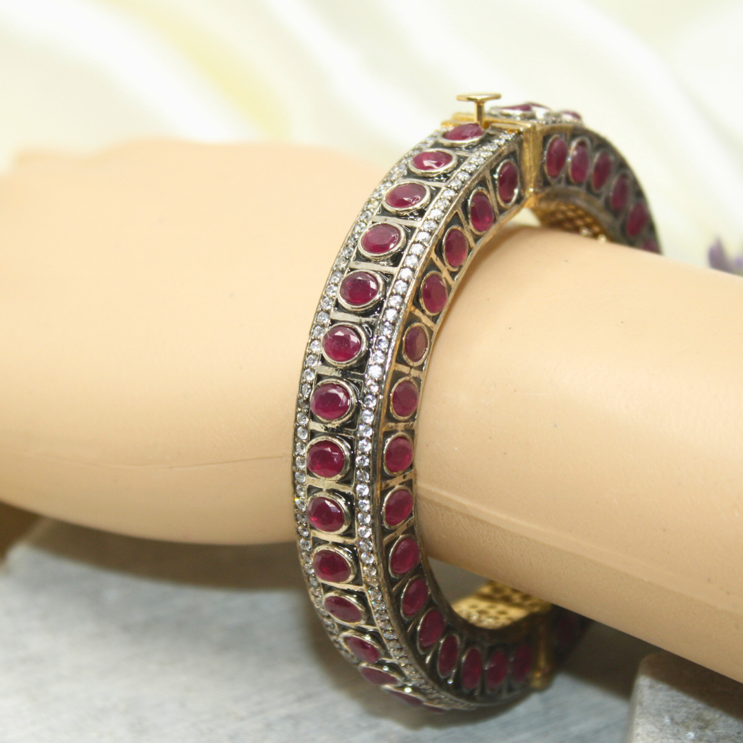 ZIRCON KADA GOLD PLATED-RED