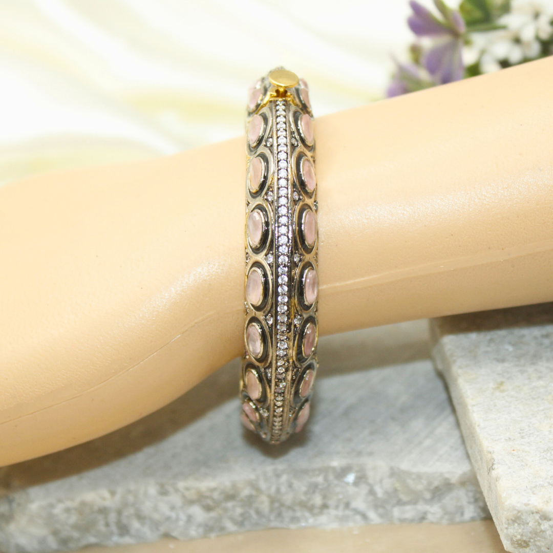 ZIRCON KADA GOLD PLATED-PEACH