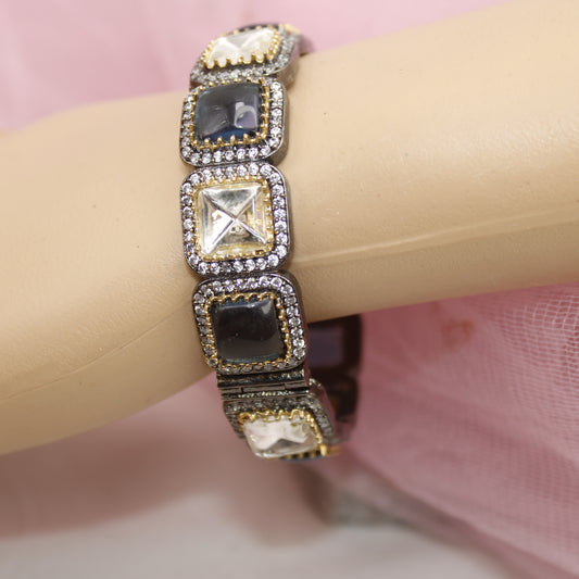 SABYASACHI INSPIRED KADA-POLKI BLUE