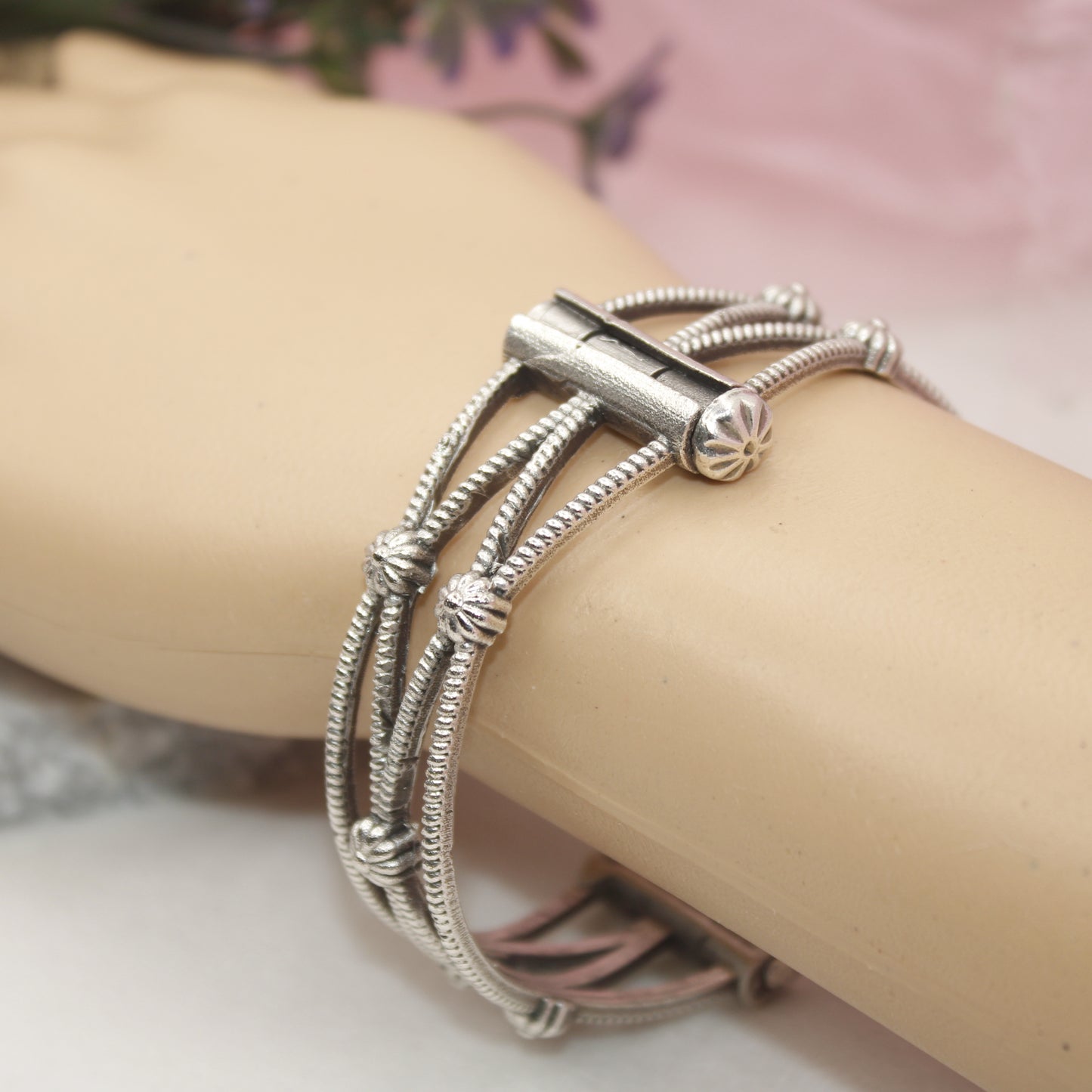 SILVER REPLICA OPENABLE BANGLE