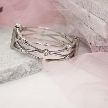 SILVER REPLICA OPENABLE BANGLE