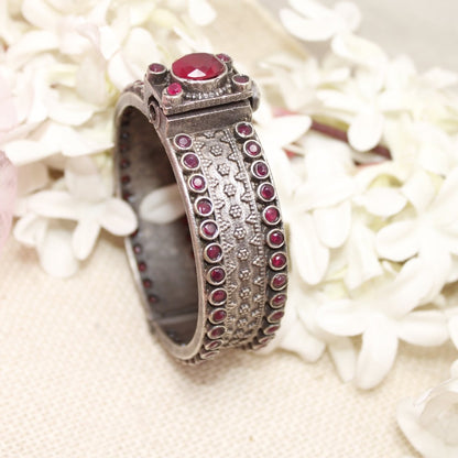 BOHO BIG STONE KADA-RED -kada