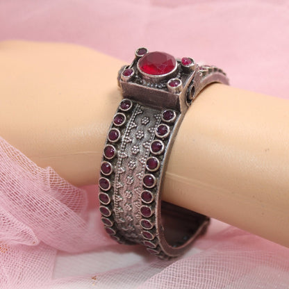 BOHO BIG STONE KADA-RED -kada