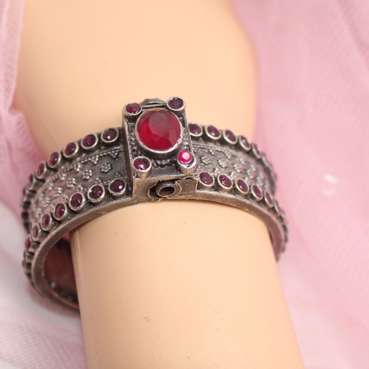 BOHO BIG STONE KADA-RED -kada