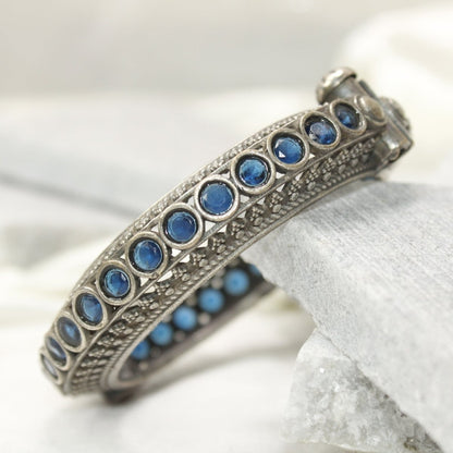 BOHO CHAKRA PATTERN MULTI STONE KADA - BLUE - kada