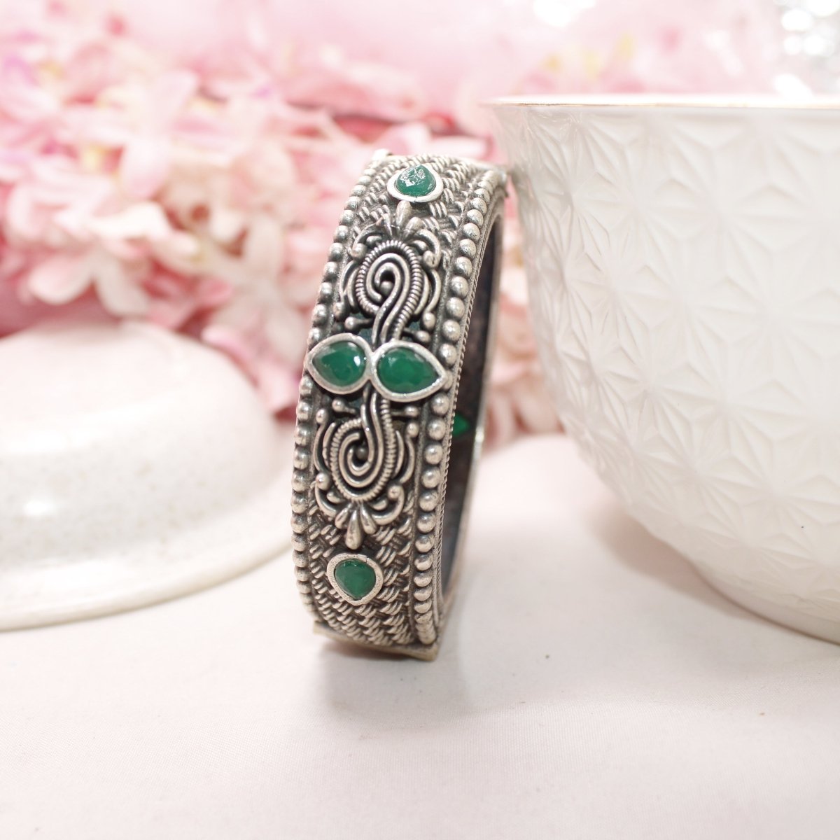 BOHO MAT WEAVE PATTERN KADA - GREEN - kada