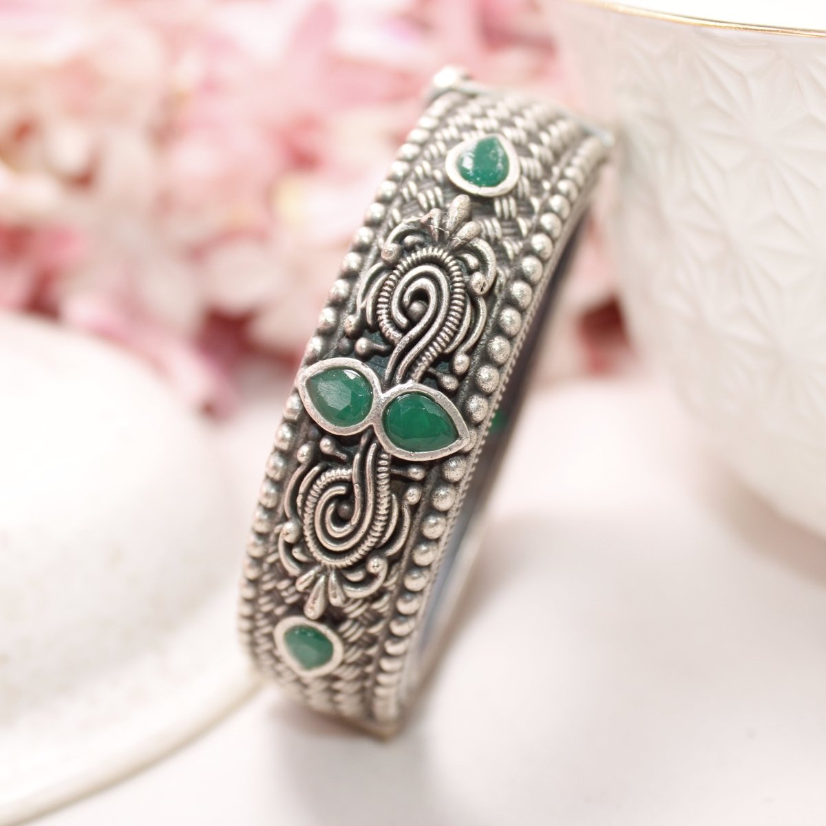 BOHO MAT WEAVE PATTERN KADA - GREEN - kada