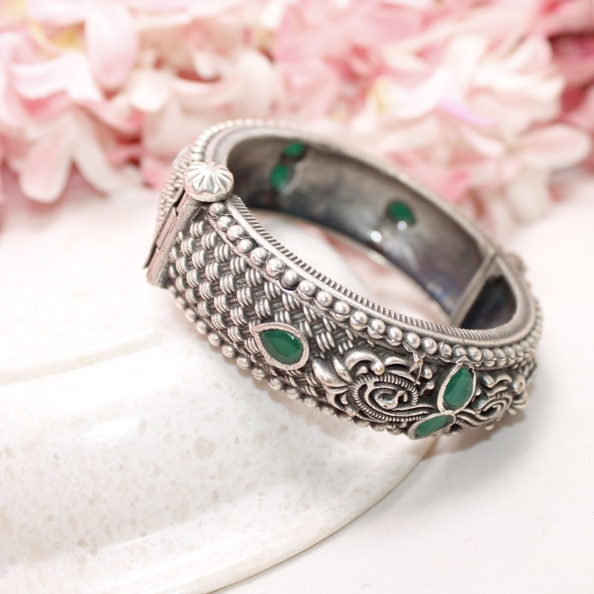 BOHO MAT WEAVE PATTERN KADA - GREEN - kada