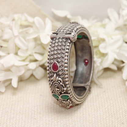 BOHO MAT WEAVE PATTERN KADA-MAROON & GREEN -kada