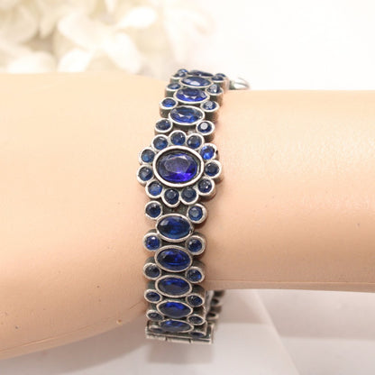 BOHO OVAL STONE KADA BLUE STONE MATTE FINISH-SINGLE KADA -kada