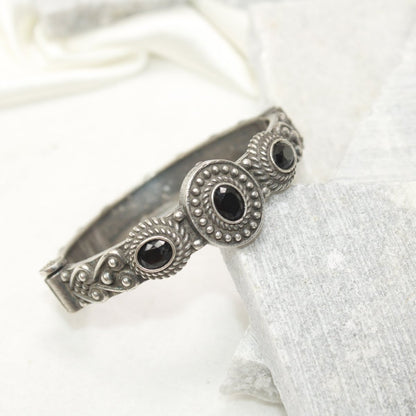 BRACELET LOOK ANTIQUE FINISH KADA - BLACK - kada