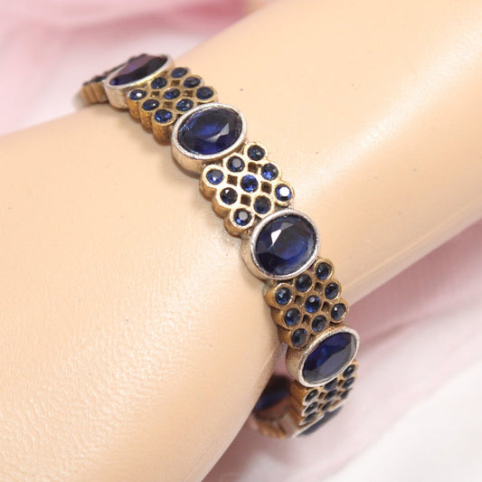 DUAL - TONE OVAL AND DOTS STONE KADA - BLUE - kada