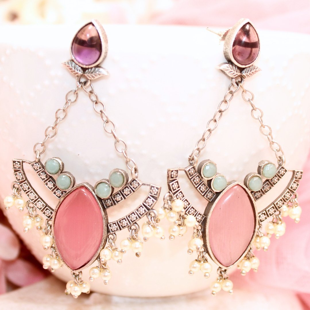 JHALRA CHANDBALI - PINK - EARRING