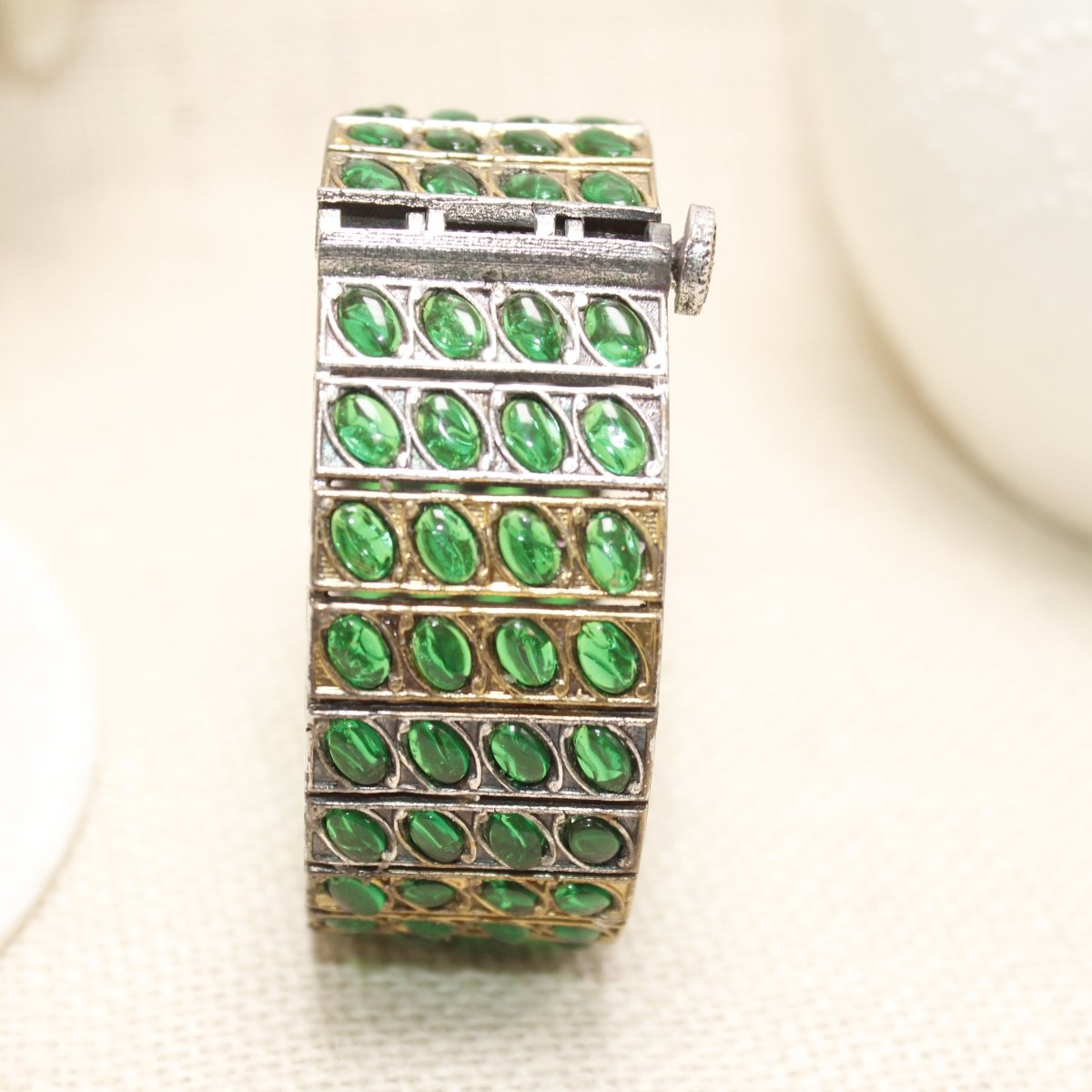 KALA DUAL - TONE MONALISA STONE KADA - GREEN - kada