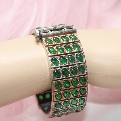 KALA DUAL - TONE MONALISA STONE KADA - GREEN - kada