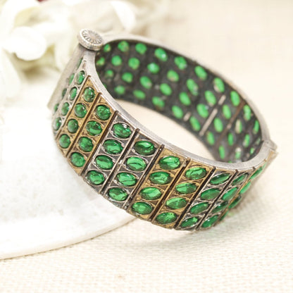 KALA DUAL - TONE MONALISA STONE KADA - GREEN - kada