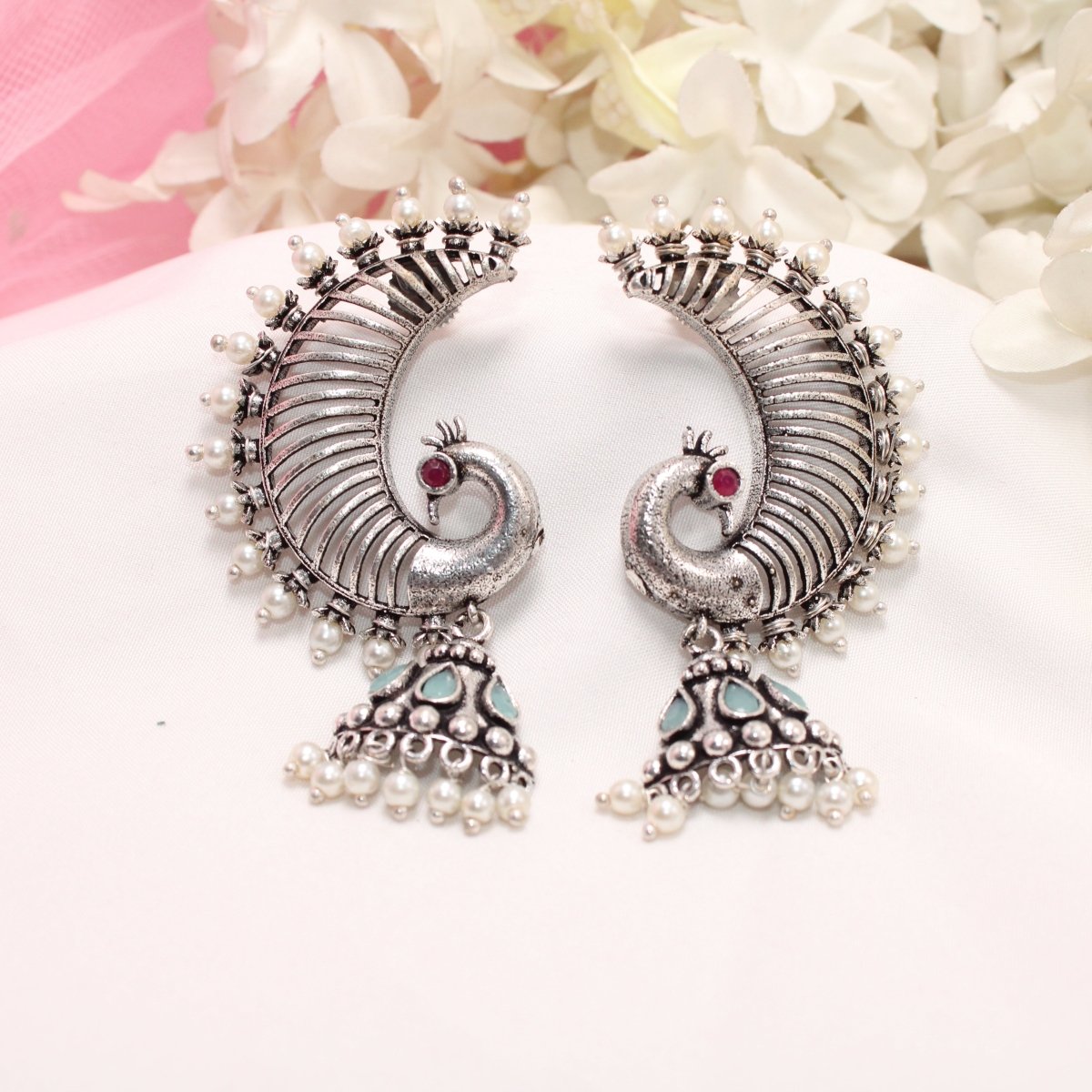 MOR KARNPHOOL EARRING-MINT -EARRING