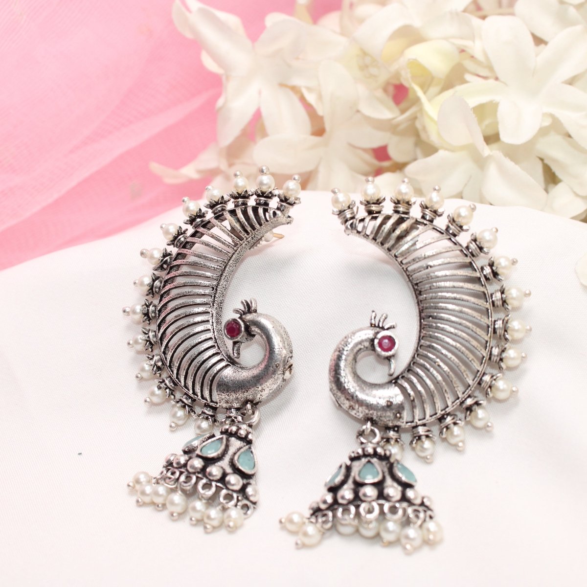 MOR KARNPHOOL EARRING-MINT -EARRING