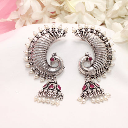 MOR KARNPHOOL EARRING-RED -EARRING