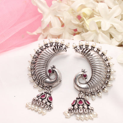 MOR KARNPHOOL EARRING-RED -EARRING