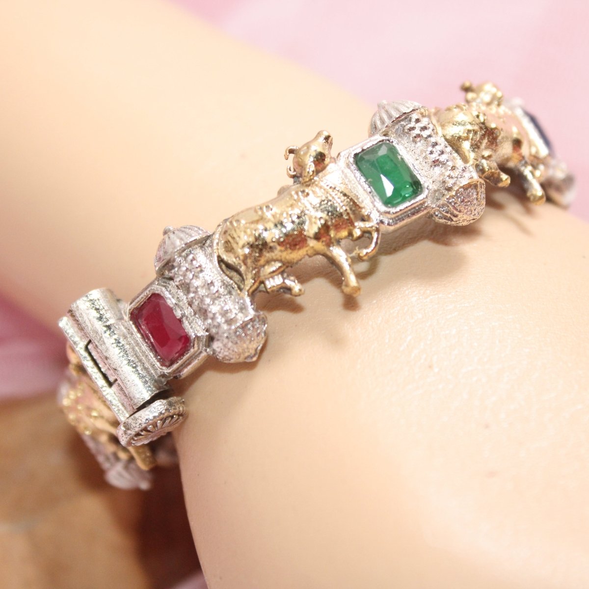 NANDI DUAL TONE BRACELET - MULTICOLOUR - SINGLE KADA - kada