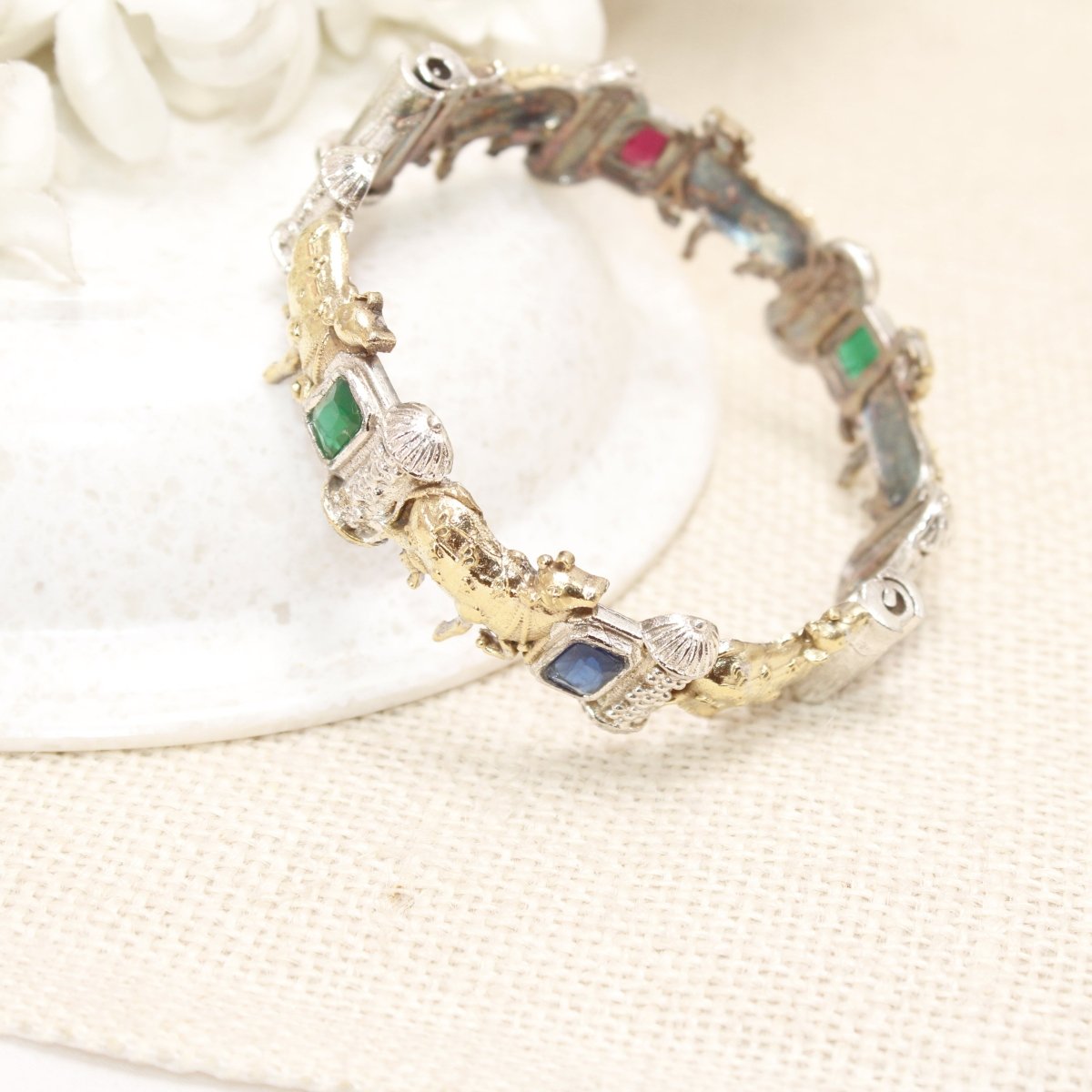 NANDI DUAL TONE BRACELET - MULTICOLOUR - SINGLE KADA - kada