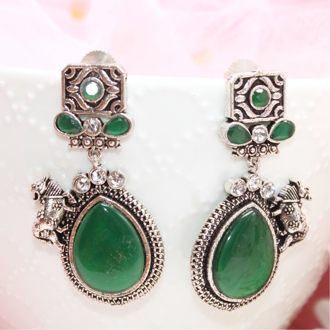 NANDI EARRING - GREEN - EARRING