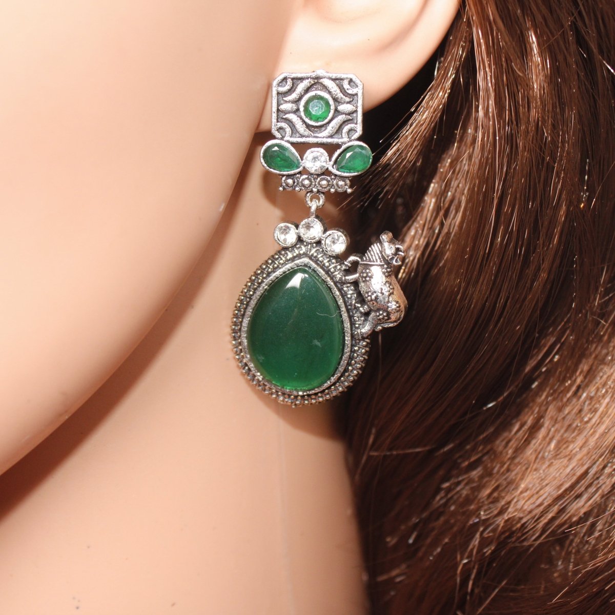 NANDI EARRING - GREEN - EARRING