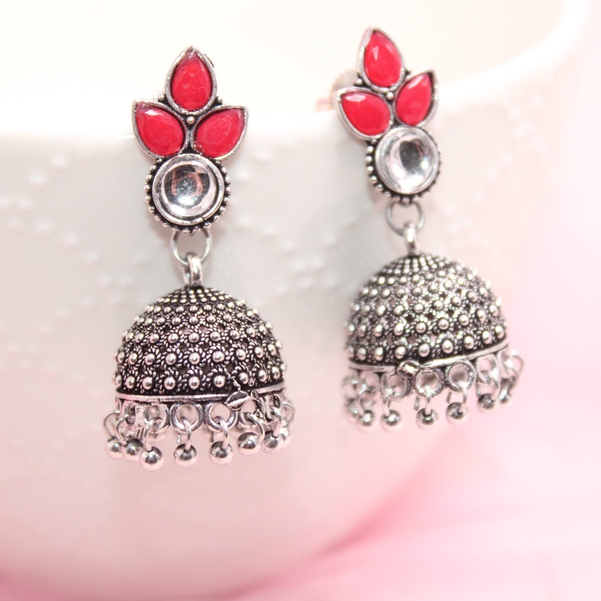 NAVRANG JHUMKI COMBO -Earrings