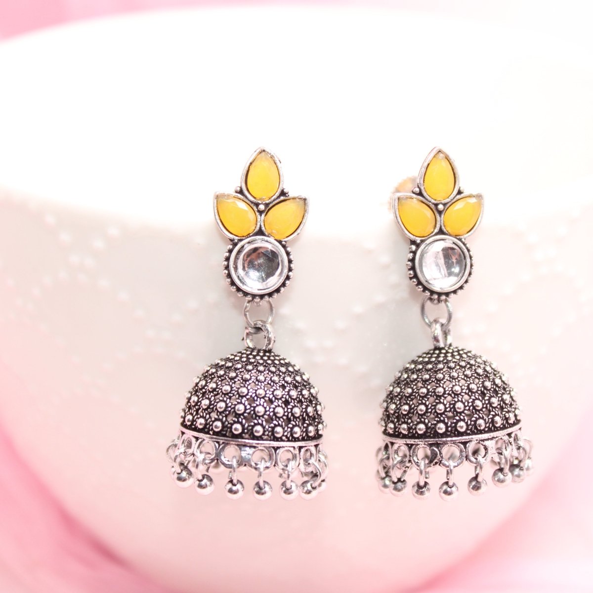 NAVRANG JHUMKI COMBO -Earrings