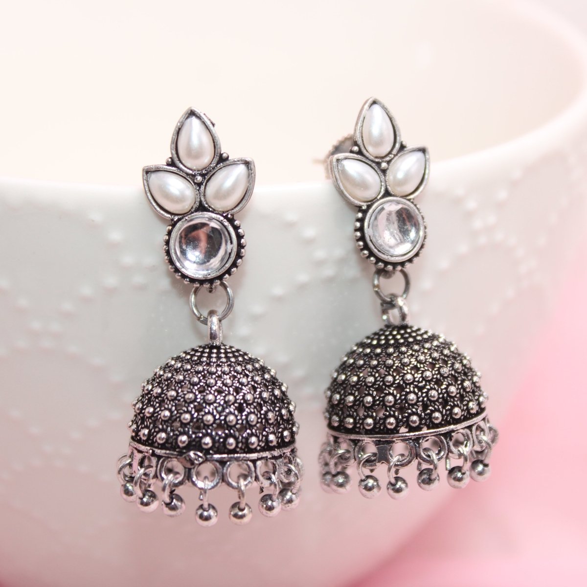 NAVRANG JHUMKI COMBO -Earrings