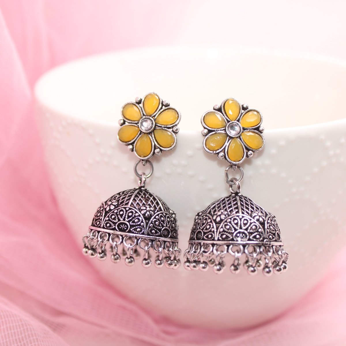 NAVRANG JHUMKI COMBO -Earrings