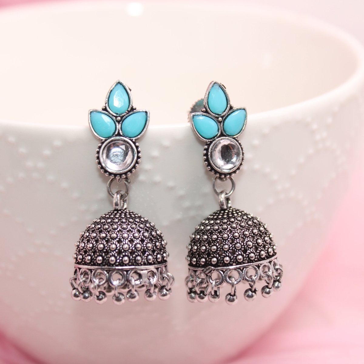 NAVRANG JHUMKI COMBO -Earrings