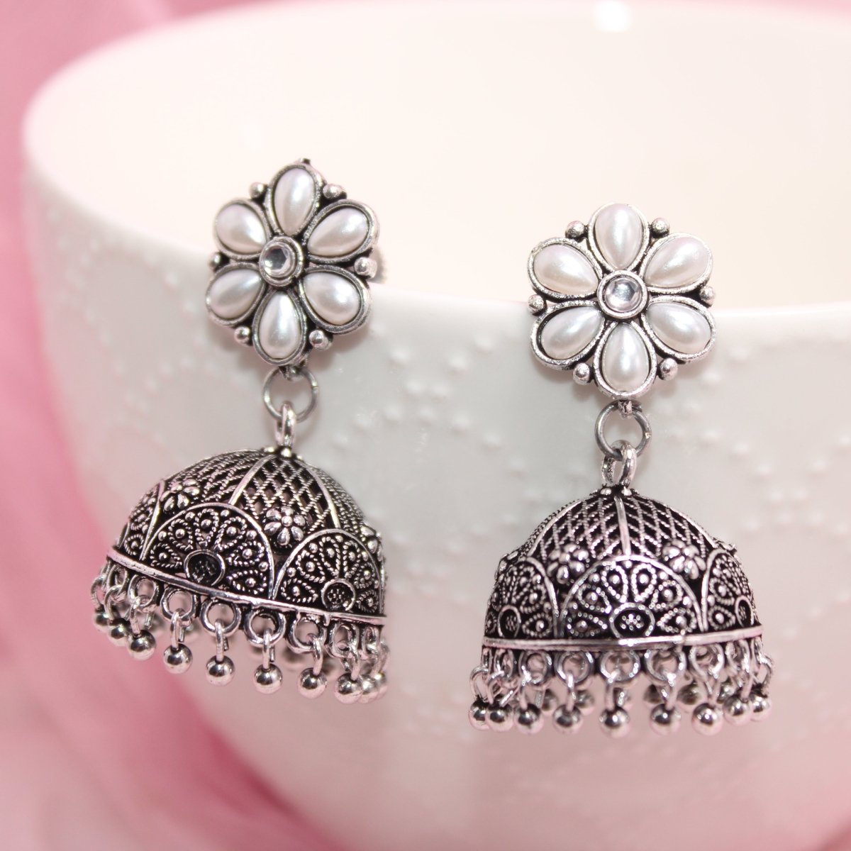 NAVRANG JHUMKI COMBO -Earrings