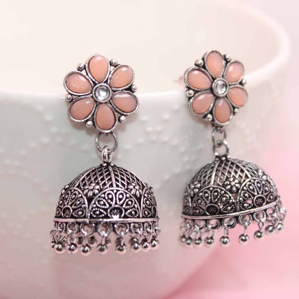 NAVRANG JHUMKI COMBO -Earrings